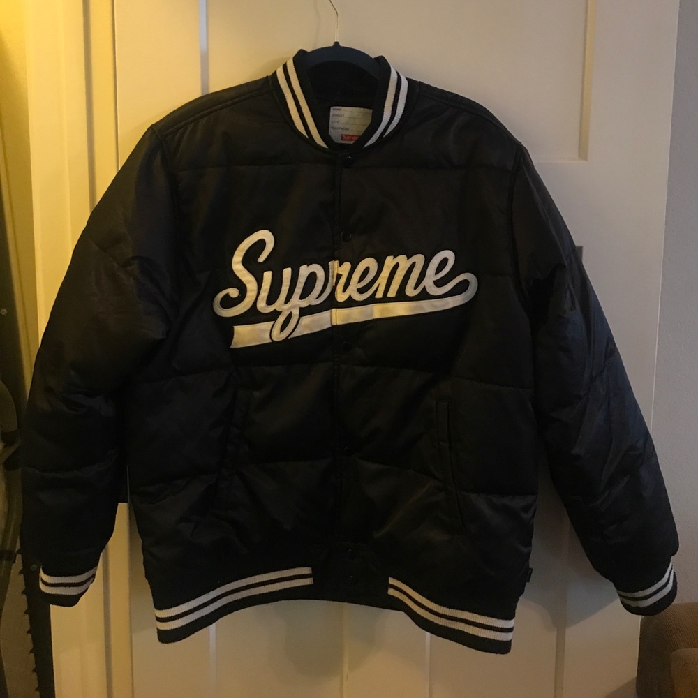 Supreme Script Varsity Puffy